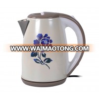 Double Wall Durable Wholesale Color Change Electronic Kettle, Stainless Steel Electric Kettle